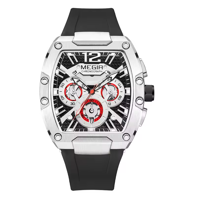 Reloj Megir MN8112GBK Plata